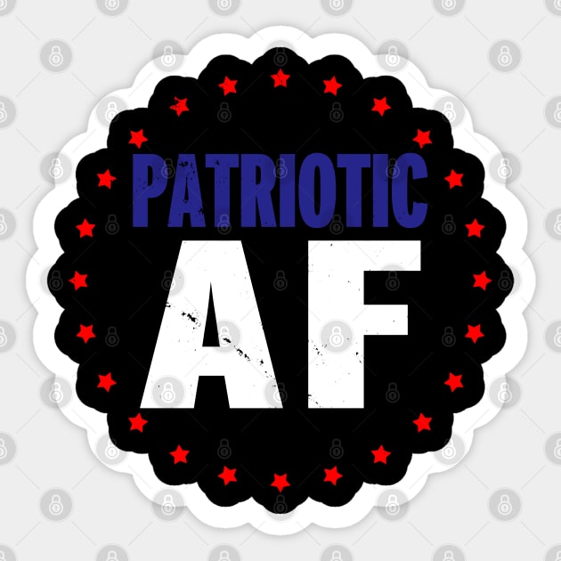 4th of July Patriotic American USA Sticker by BoggsNicolas